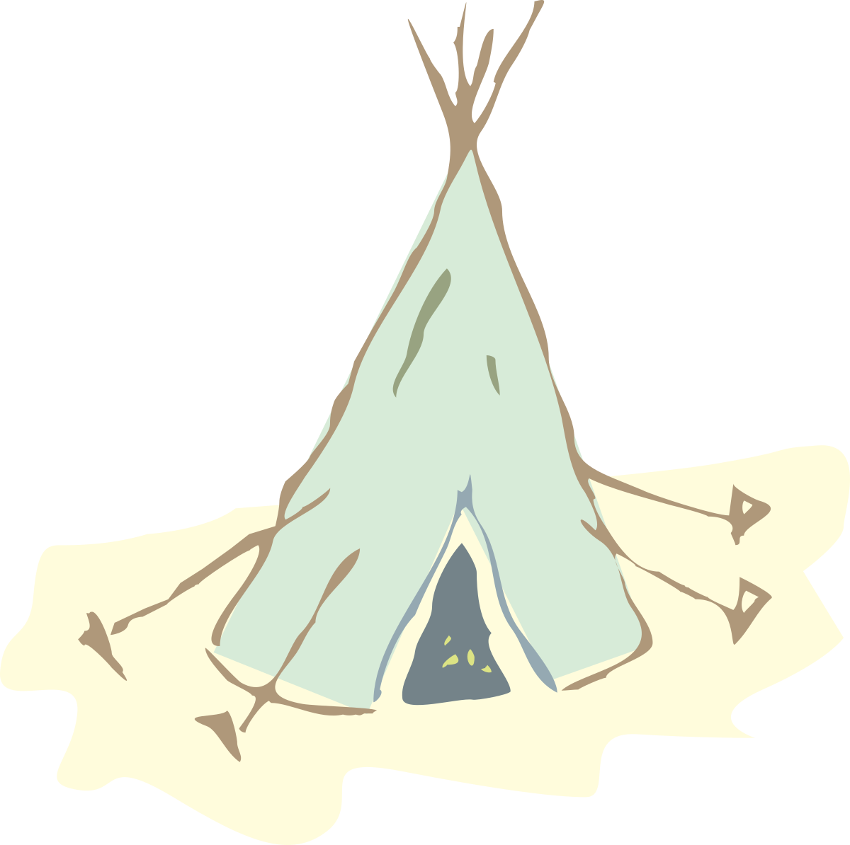 Teepee Clipart: Vibrant and Authentic Native American Shelter Images