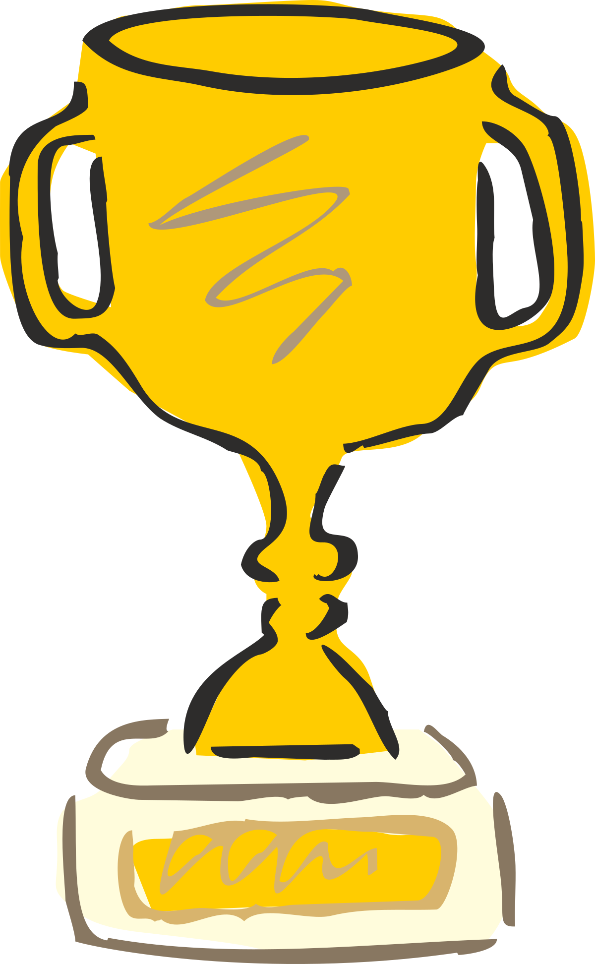 Trophy with Bread - Unique Clipart for Awards and Celebrations