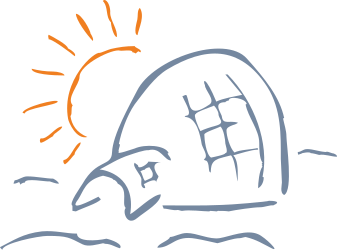 Sun and Building Clipart: Vibrant Scene for Your Projects