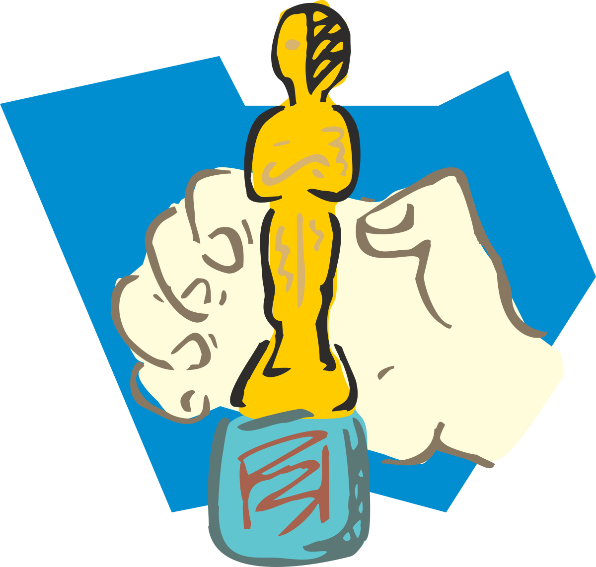 Cartoon Figure Sitting on Table - Fun Clipart for Your Projects