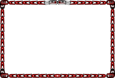 Red and Black Pattern Frame Clipart - Stylish Borders and Decorative Edges