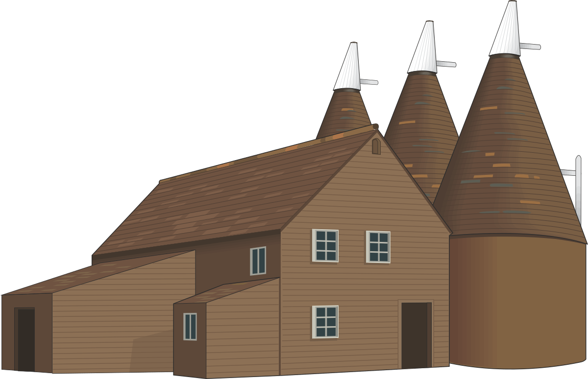 Wooden Church with Three Spires - Captivating Clipart Scene