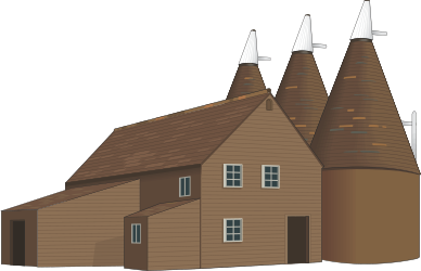 Wooden Church with Three Spires - Captivating Clipart Scene