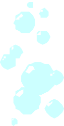 Blue and White Cloud with Black Background Clipart - Borders and Bars