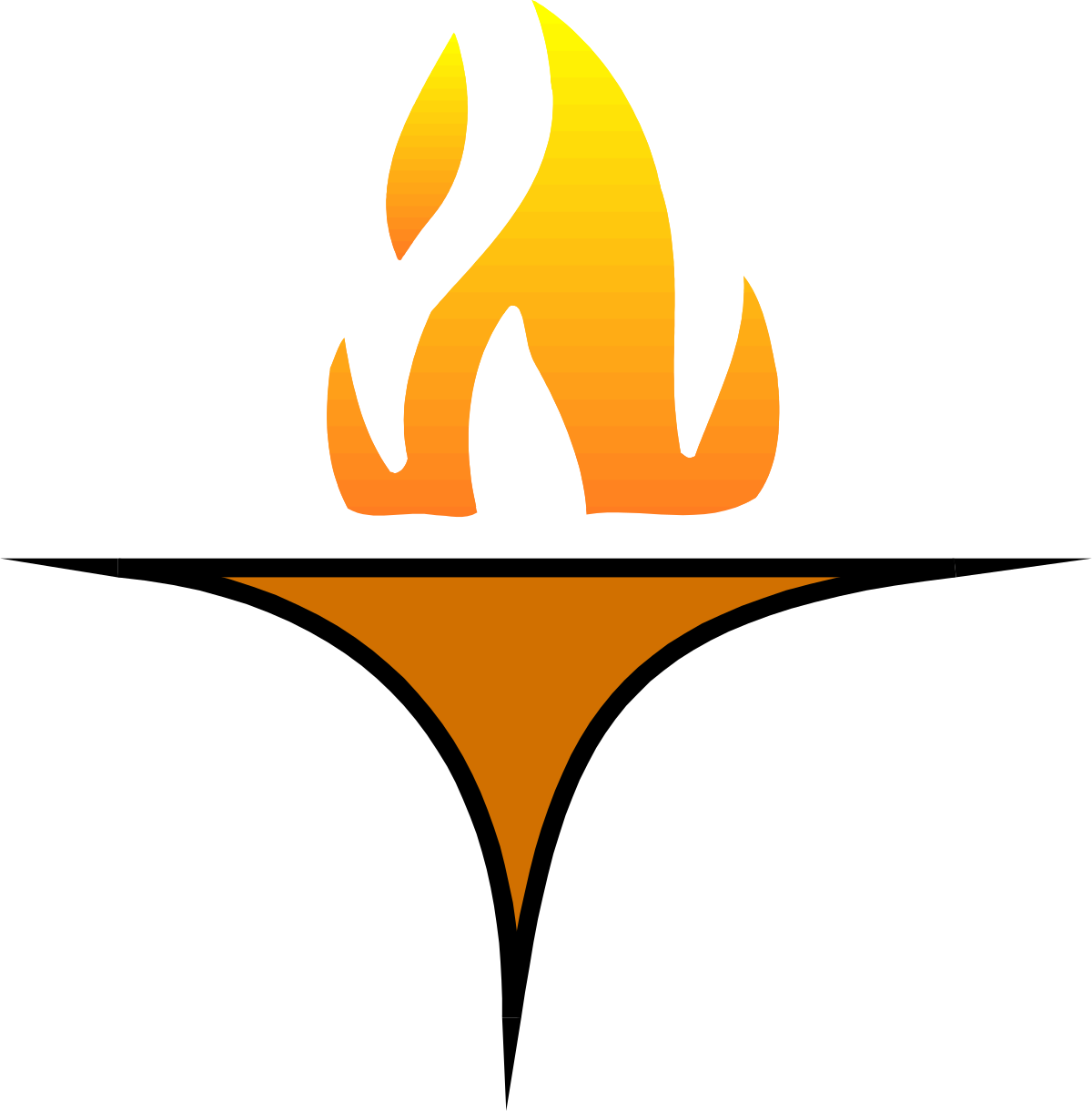 Fire Flame Icon Clipart - Dynamic and Bold Flame Illustrations