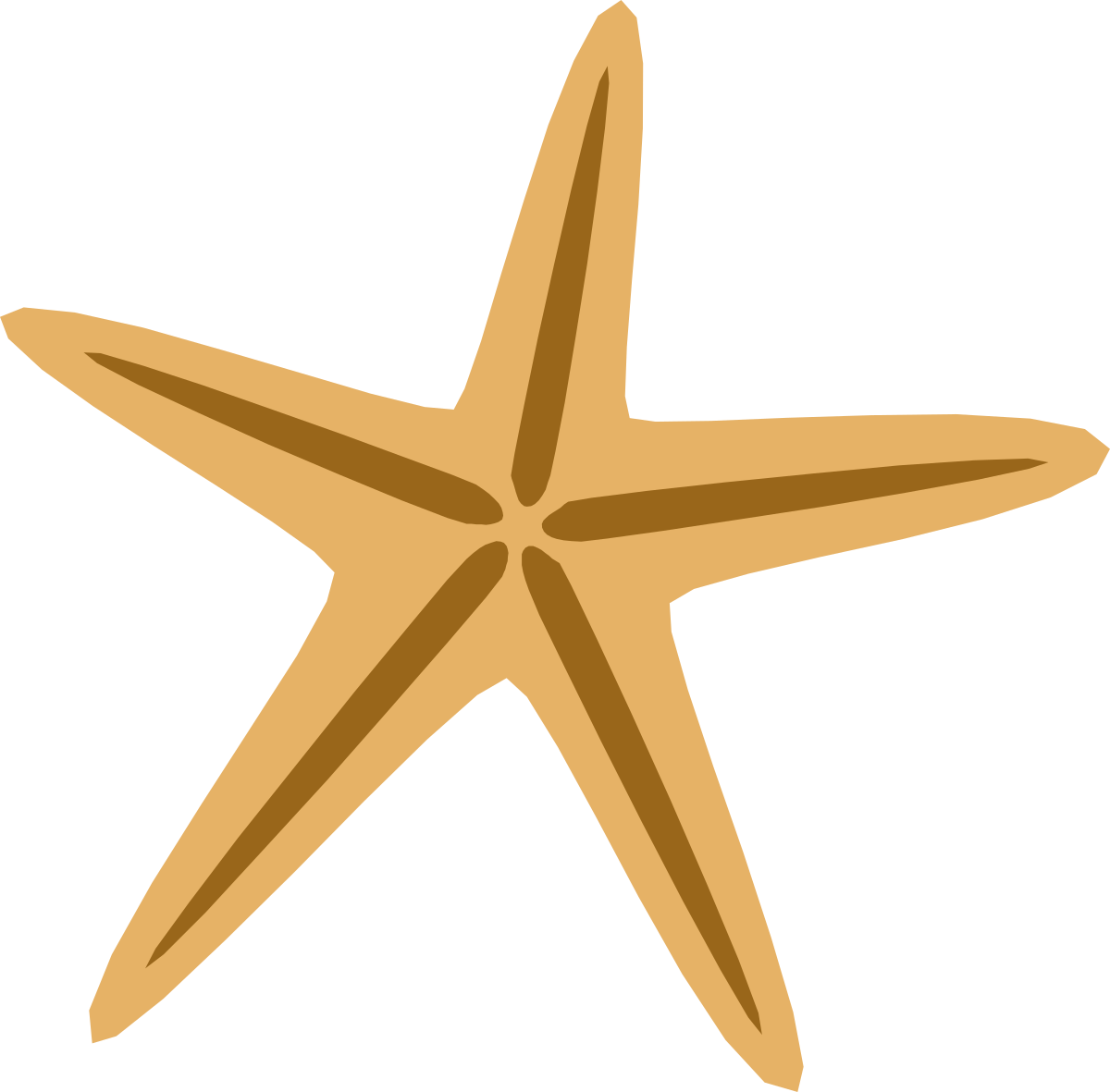 Starfish Icon Clipart - Vibrant Ocean Life Symbol