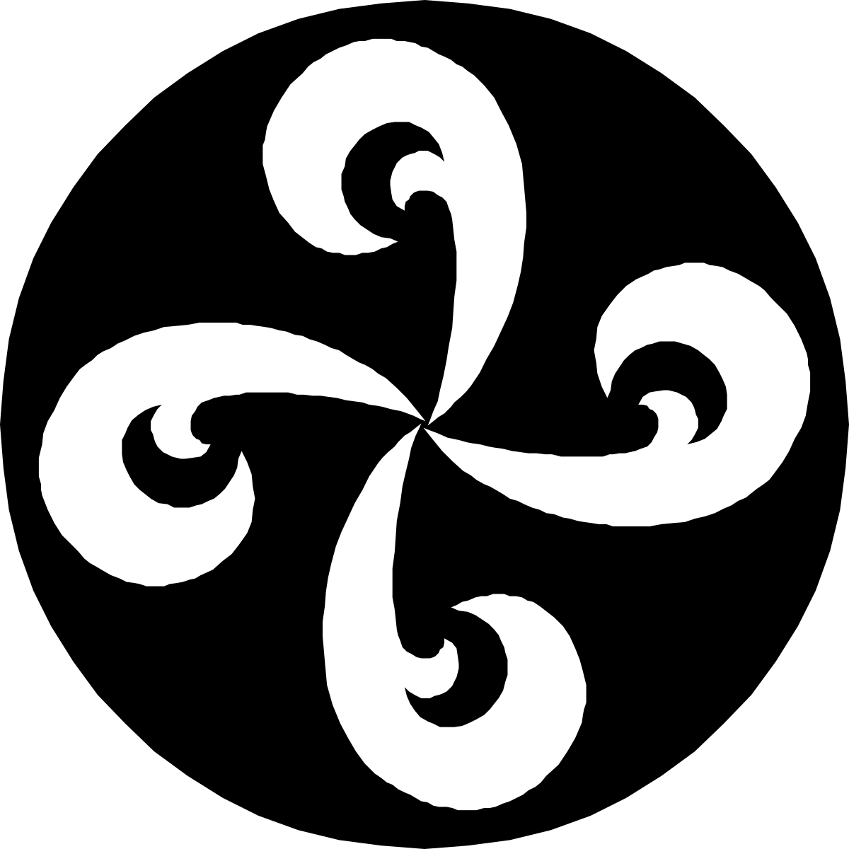 a white clover on a black background clip art png transparent White Clover on Black Background - Stunning Clipart Design