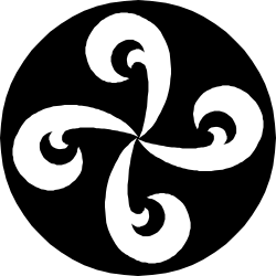 White Clover on Black Background - Stunning Clipart Design
