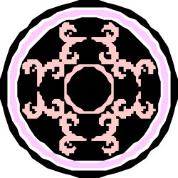 Circular Pattern with Pink Center - Vibrant Clipart Designs
