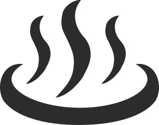 Black and White Fire Icon Clipart - Bold Flames for Creative Projects