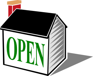 Open House Logo Clipart - None Design for Real Estate