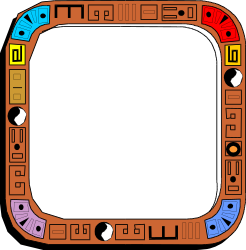 Colorful Patterned Square Frames - Versatile Clipart for Your Creations