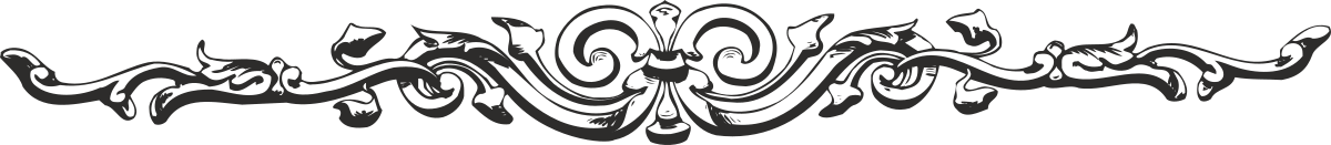 Ornate Black and White Wave Borders and Bars Clipart