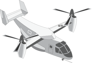 Small White Helicopter Clipart with Propellers