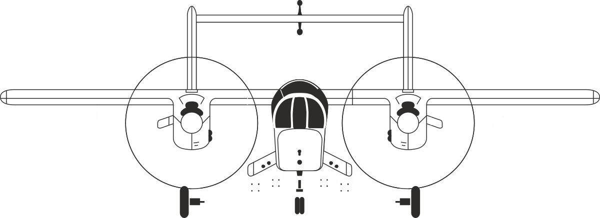 Small Airplane Clipart: Charming Propeller Aircraft Artwork