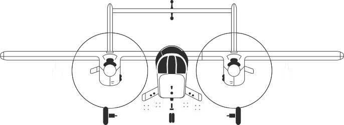 Small Airplane Clipart: Charming Propeller Aircraft Artwork