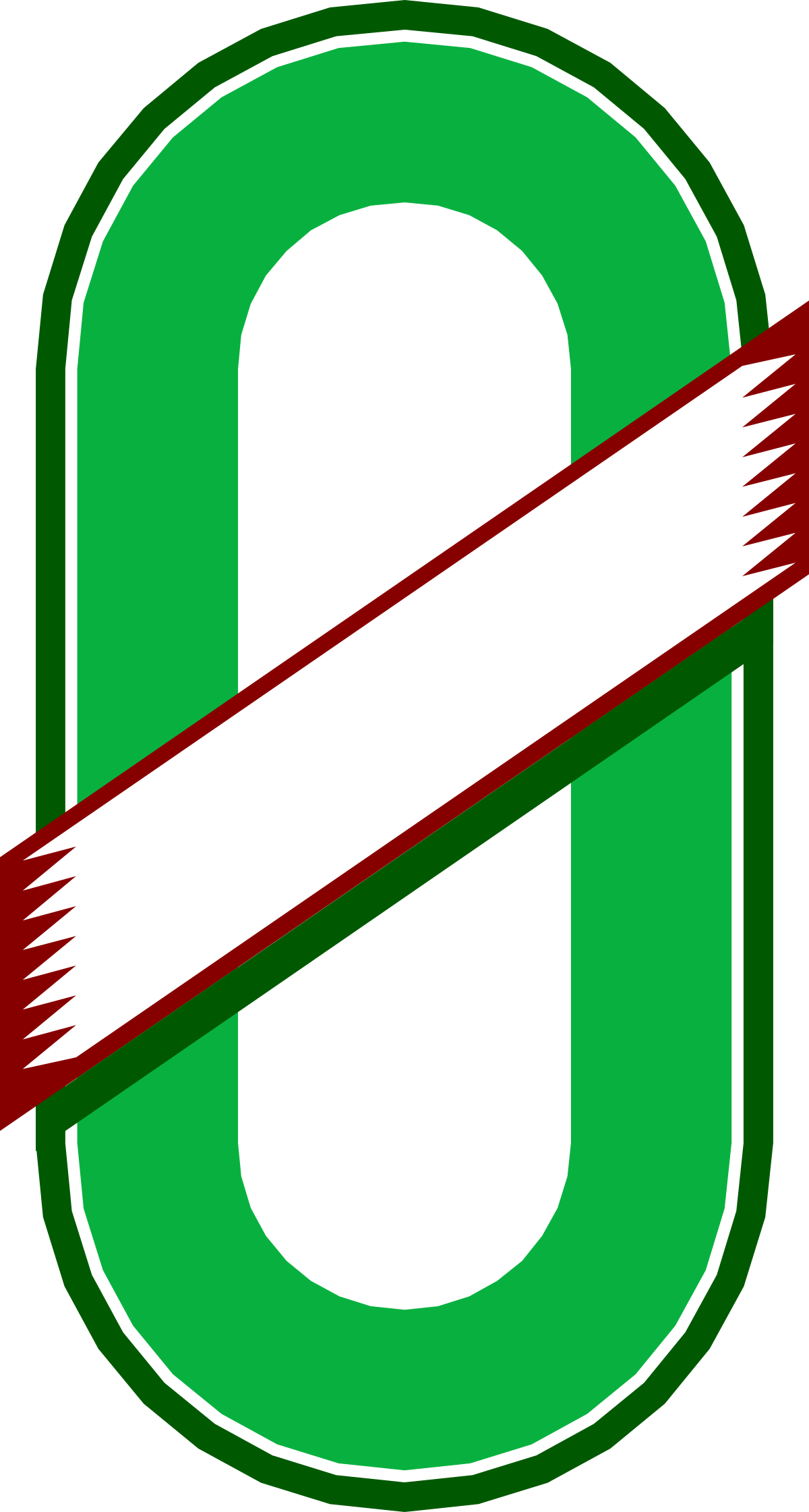 a green and white sign with a red stripe clip art png transparent Green and White Sign with Red Stripe - Oval Clipart Design