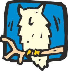 Cartoon Dog with Bow - Adorable Clipart for Creative Projects