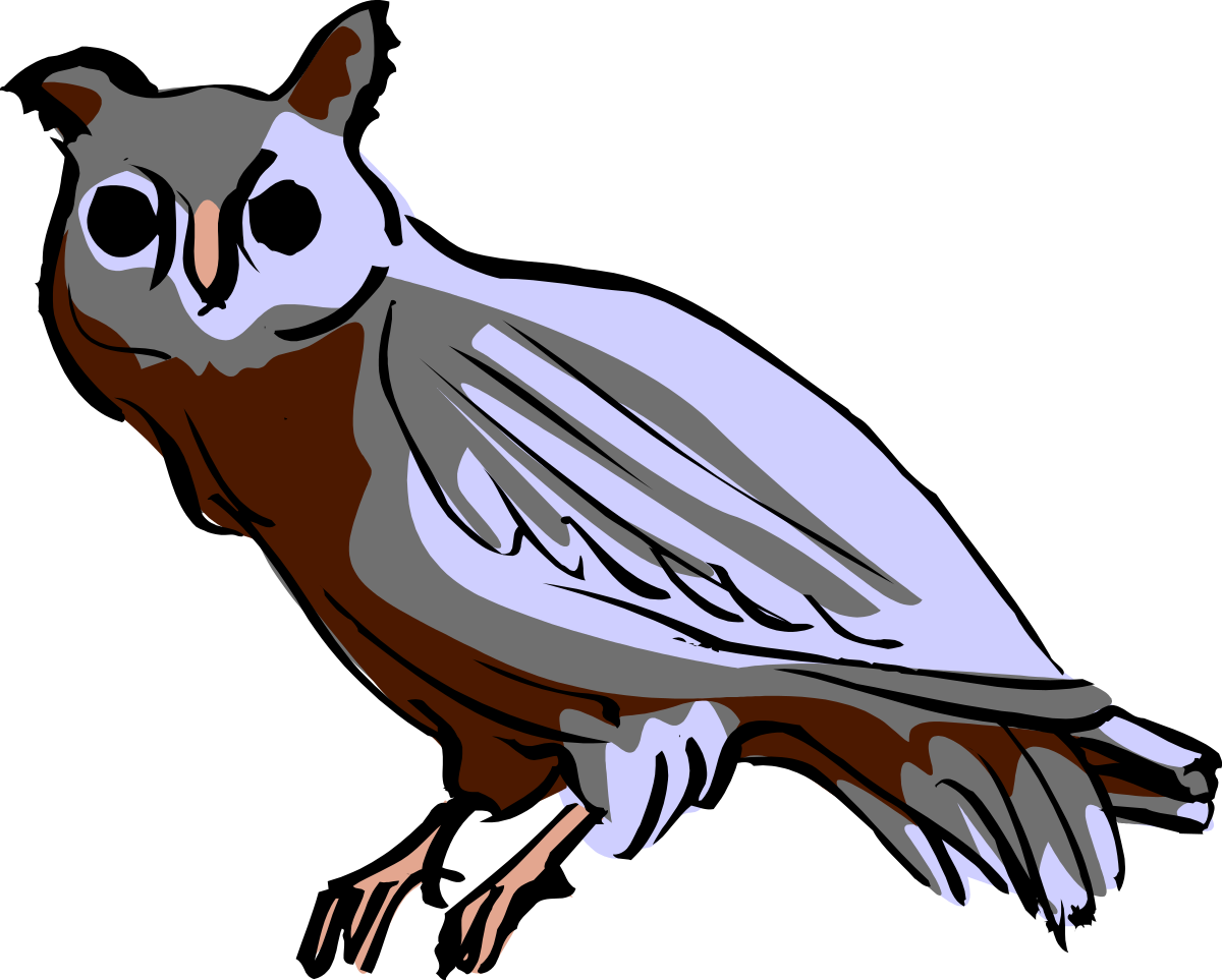 Bird with Brown Beak and White Wings Clipart - Perfect for Nature and Wildlife Themes