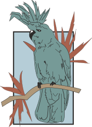 Bird on Branch with Leaves Clipart: Perfect Nature Illustration