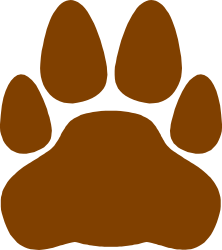 Brown Paw Print Clipart - Perfect for Animal Themes and Nature Projects