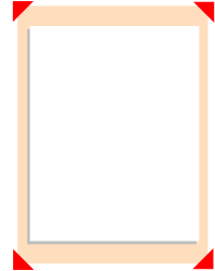 Borders and Frames - Blank Paper with Upward Red Arrow Clipart
