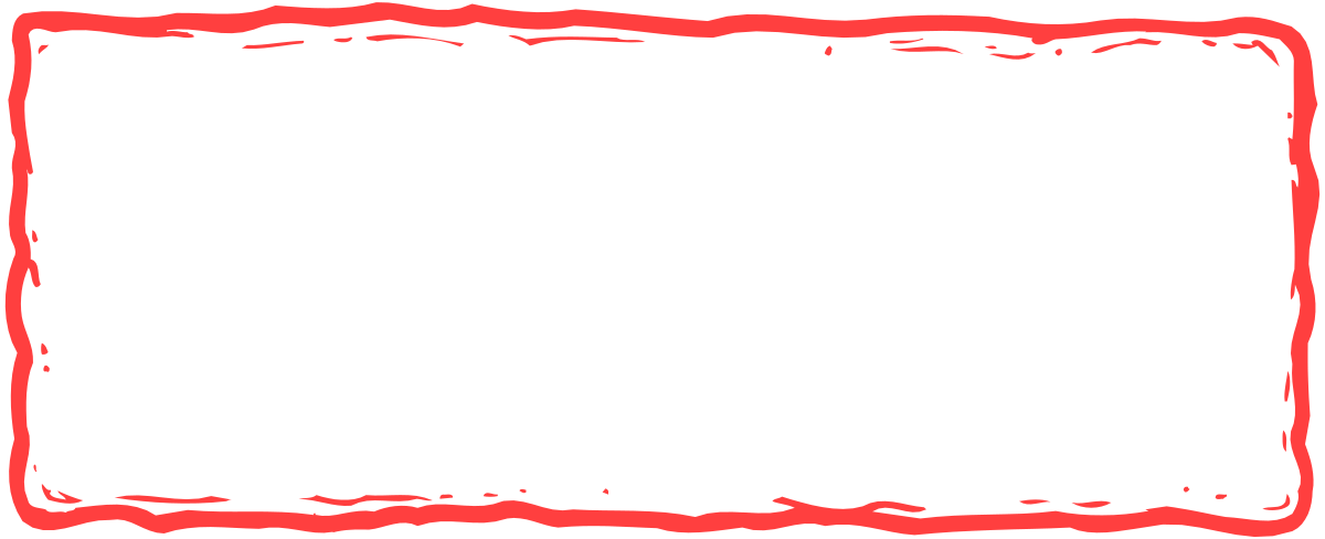 Red Border Square Frame Clipart for Creative Designs