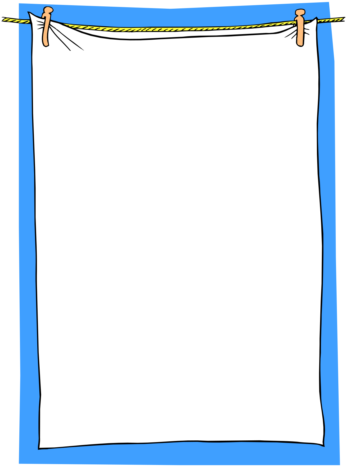 Blue Border Clipart - Elegant Frames for Creative Projects
