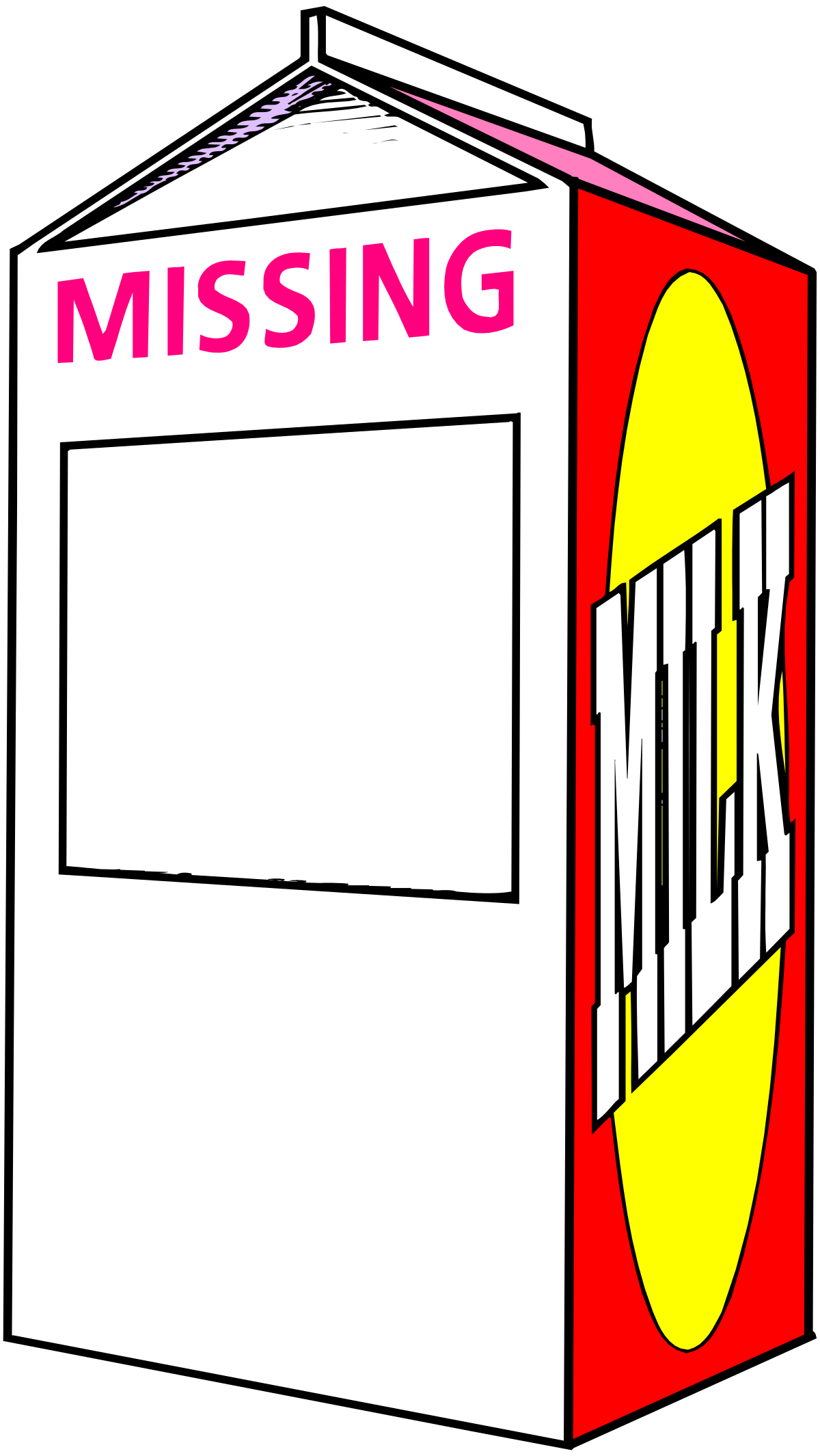 a milk carton with the word msig on it clip art png transparent Milk Carton Clipart with MSIG - Creative Borders and Frames