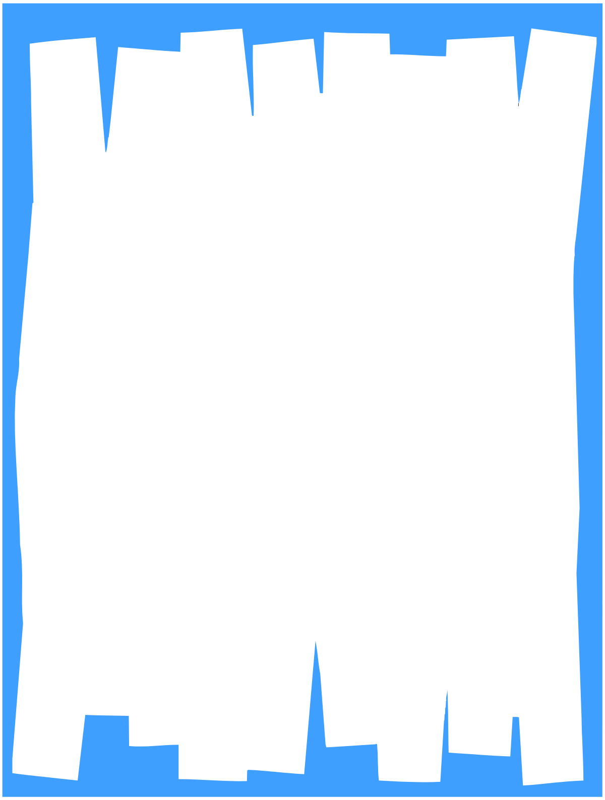a blank paper with a blue border clip art png transparent Blue Border Clipart - Elegant Frames for Your Projects