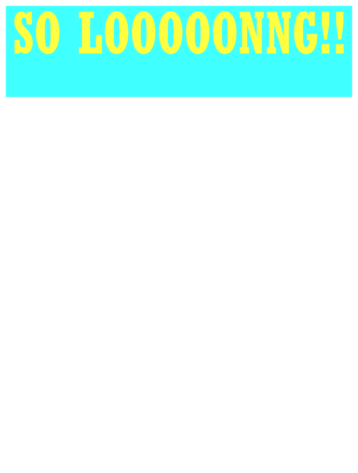 Borders and Frames Clipart: Black and Blue 'So Lone' Design