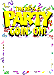 Vibrant Party Borders and Frames Clipart - Perfect for Celebrations