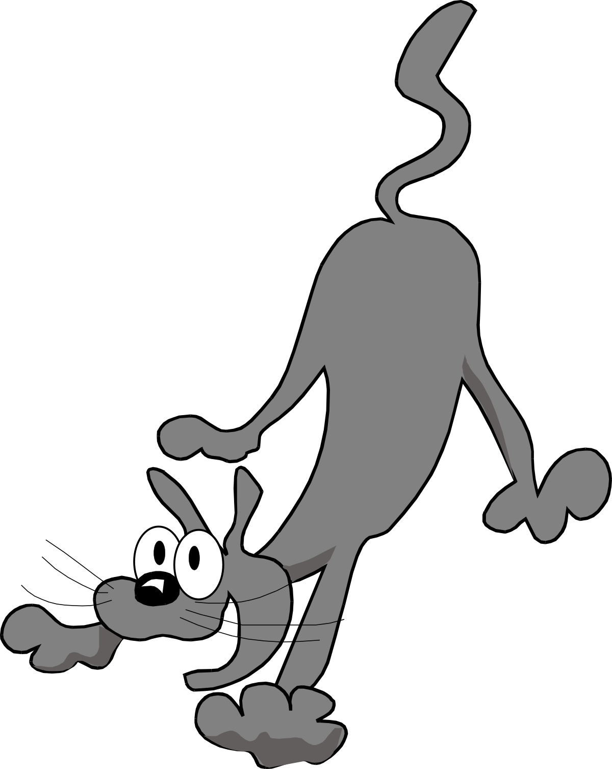 a cartoon cat with a big nose and a big nose clip art png transparent Cartoon Cat with Big Nose Clipart - Fun and Whimsical Designs