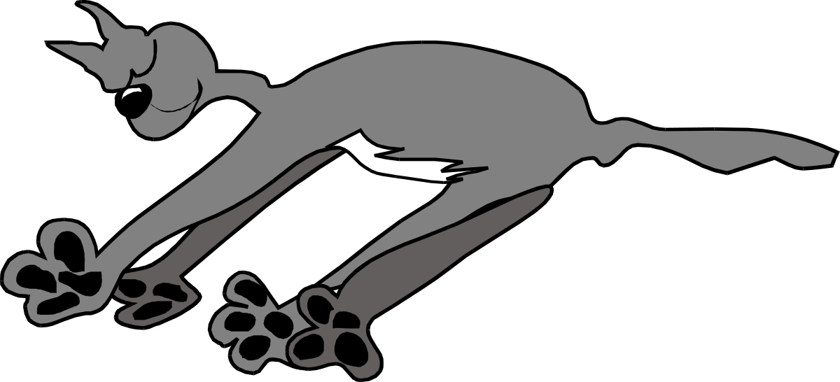 Cat on Skateboard Clipart - Playful and Dynamic SVG Images