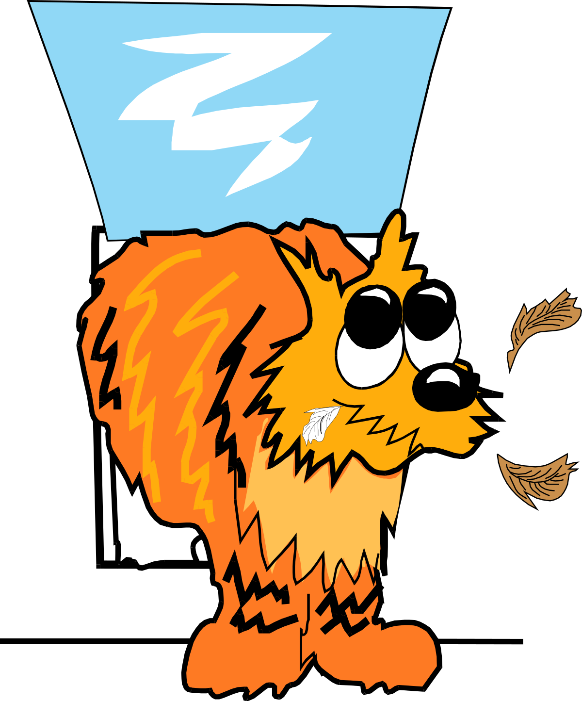 Cartoon Cat with Big Nose - Fun and Playful Clipart