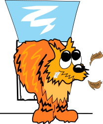 Cartoon Cat with Big Nose - Fun and Playful Clipart