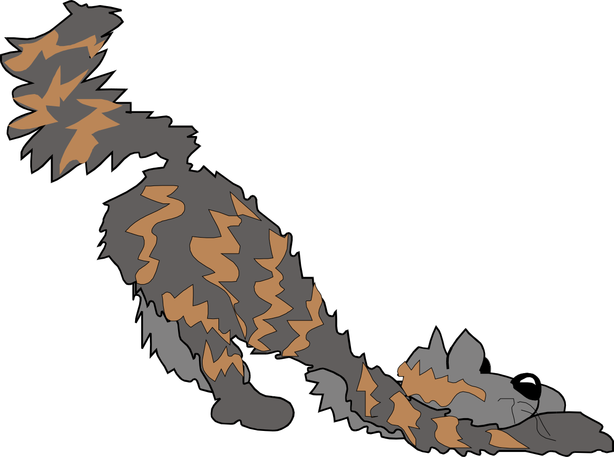 New Zealand Map with Orange and Grey Leaves Clipart