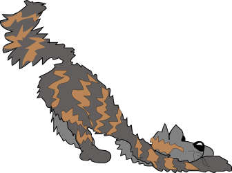 New Zealand Map with Orange and Grey Leaves Clipart