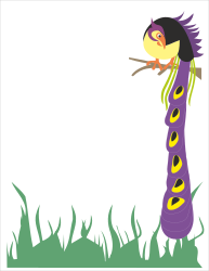 Peacock Clipart - Stunning Animal Borders Featuring a Majestic Long-Tailed Peacock