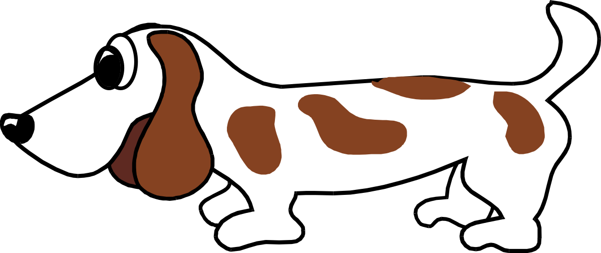 a brown and white dog with a black background clip art png transparent Brown and White Dog Clipart on Black Background