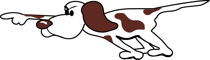 Dog Jumping in the Air Clipart - Playful Canine Action