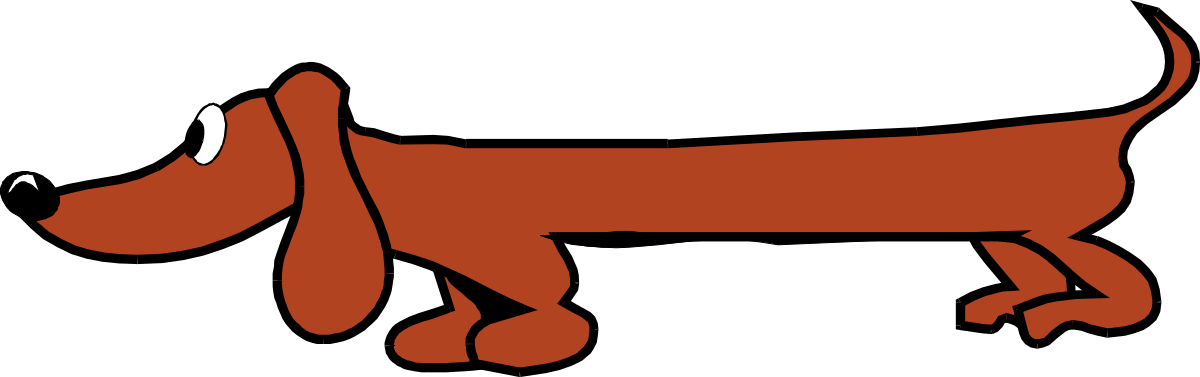a dog with a long tail and a long tail clip art png transparent Dog with Long Tail Clipart - Playful Canine Graphics