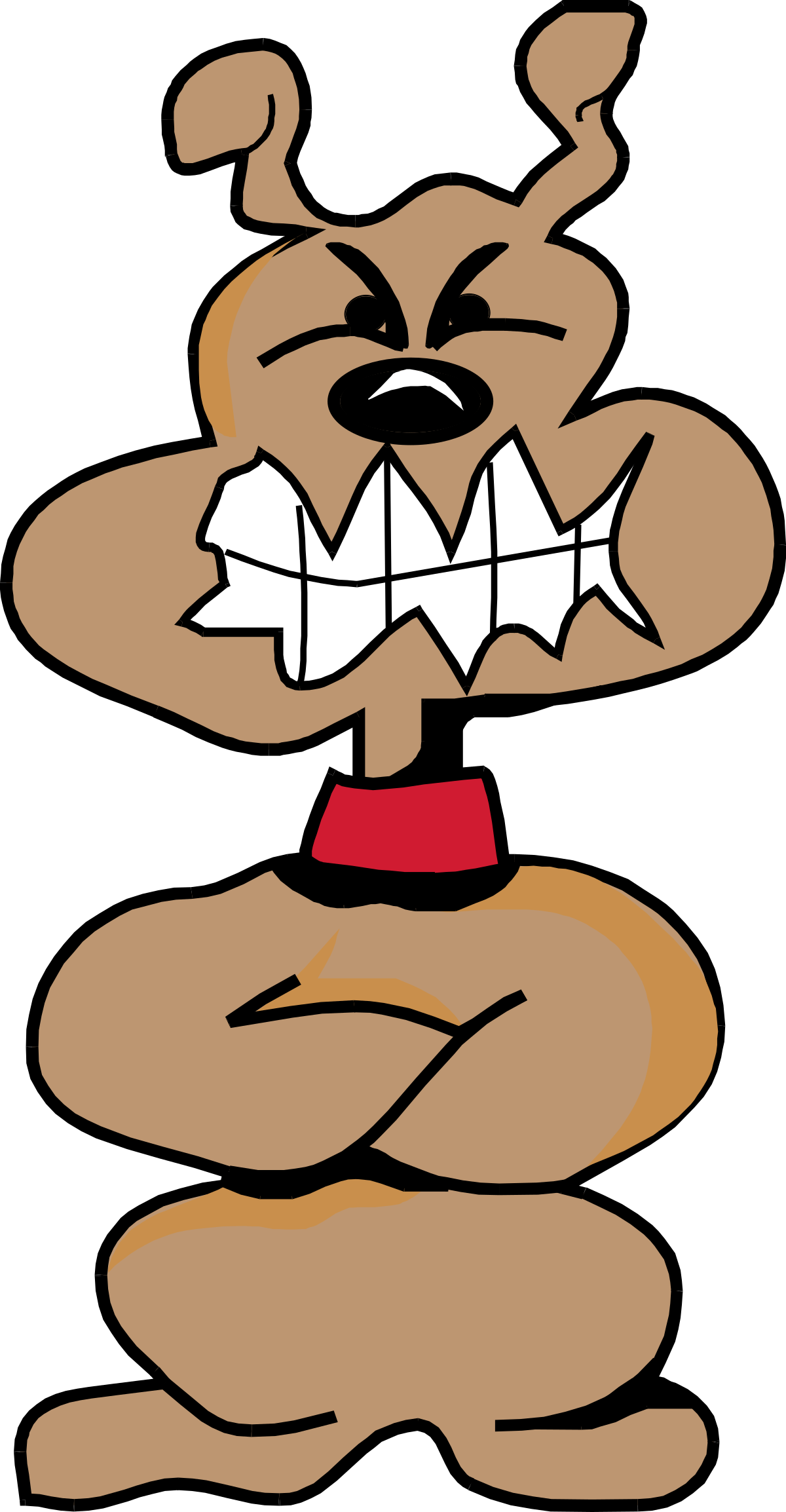 Cartoon Bear with Big Mouth Clipart: Fun and Playful Graphics