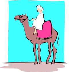 Camel Rider Clipart - Adventure and Culture Illustration