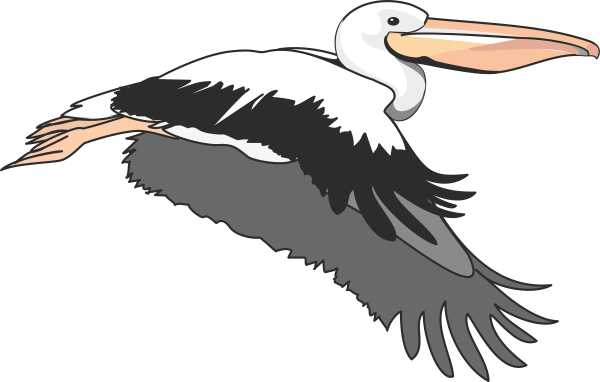 White Peon Bird Flying Clipart for Elegant Designs