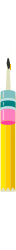 Vibrant Yellow and Pink Hat Clipart on Black Background