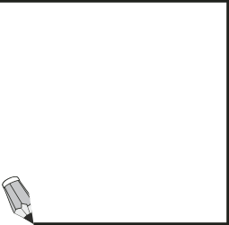 Borders and Business Clipart: White Sheet with Pen on Black Background