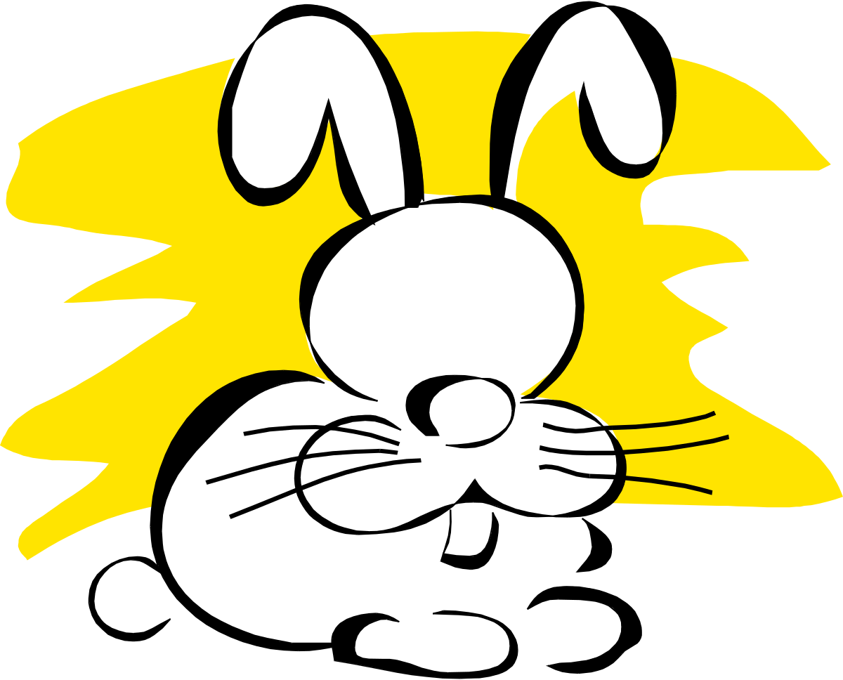 Cartoon Bunny with Sun: Adorable Clipart for All Occasions
