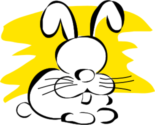 Cartoon Bunny with Sun: Adorable Clipart for All Occasions