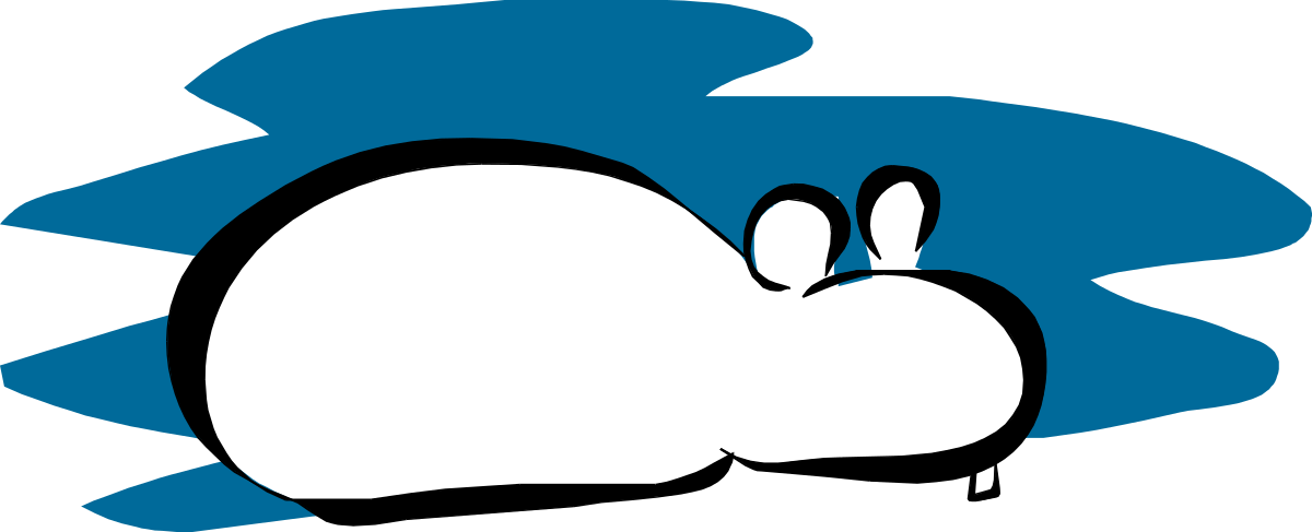 a white rabbit with blue ears and a black background clip art png transparent White Rabbit with Blue Ears on Black Background